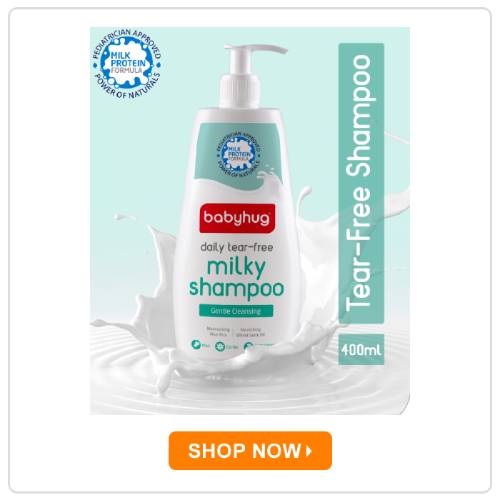 Babyhug Milk Protein Formula Daily Tear-Free Milky Shampoo Babyhug Milk Protein Formula Daily Tear-Free Milky Shampoo