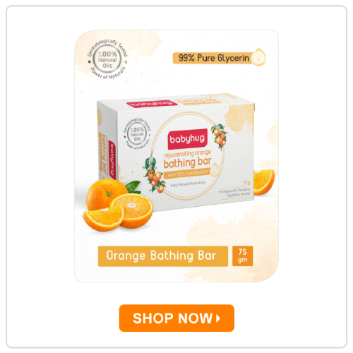 Babyhug Rejuvenating Orange Glycerin Bathing Bar Babyhug Rejuvenating Orange Glycerin Bathing Bar