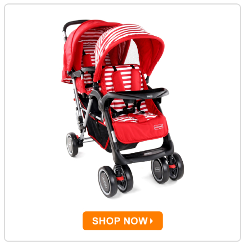 Babyhug Twinster Easy Foldable Twin Stroller Babyhug Twinster Easy Foldable Twin Stroller