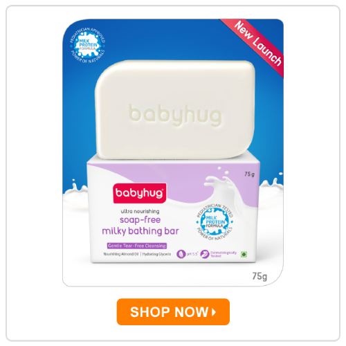 Babyhug pH 5.5 Ultra Nourishing Soap-Free Milky Bathing Bar Babyhug pH 5.5 Ultra Nourishing Soap-Free Milky Bathing Bar
