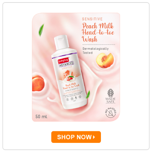 Babyhug Advanced Sensitive Peach Milk Head‑to‑Toe Wash Babyhug Advanced Sensitive Peach Milk Head‑to‑Toe Wash