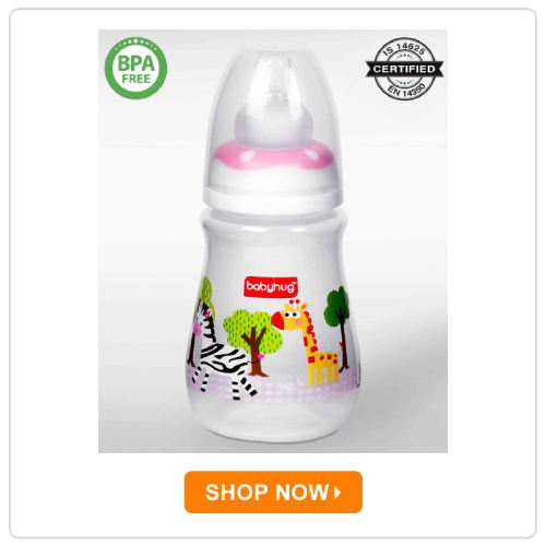 Babyhug Anti-Colic Sterilizable PP Feeding Bottle