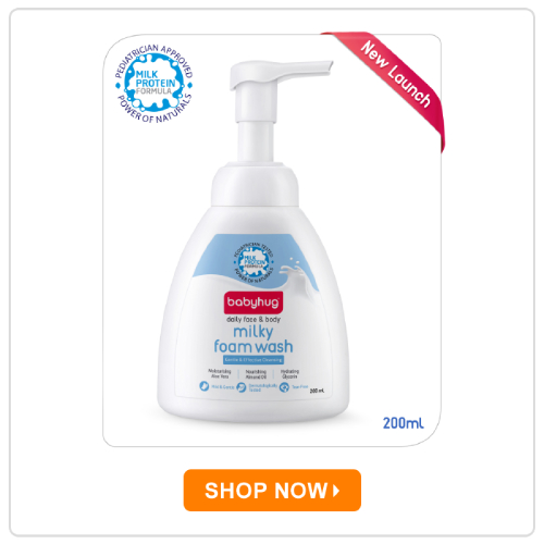 Babyhug Milky Face and Body Foam Wash Babyhug Milky Face and Body Foam Wash