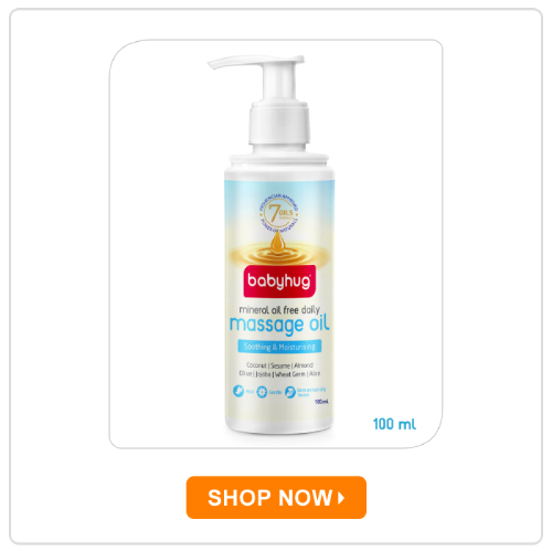 Babyhug Mineral Oil-Free Daily Massage Oil Babyhug Mineral Oil-Free Daily Massage Oil