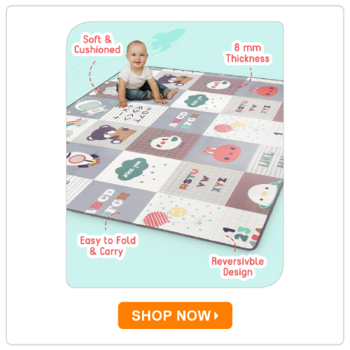 Babyhug Premium Reversible Foldable Waterproof Floor Mat Babyhug Premium Reversible Foldable Waterproof Floor Mat
