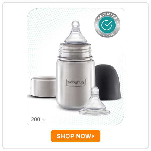 Babyhug Stainless Steel Feeding Bottle