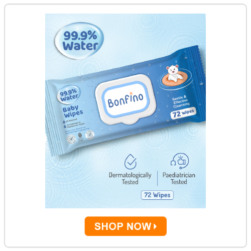Bonfino 99.9% Water Extra Mild, Unscented Baby Wipes with Lid Bonfino 99.9% Water Extra Mild, Unscented Baby Wipes with Lid