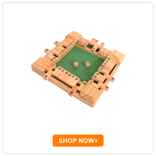 Clapjoy Shut The Box Wooden Dice Game Clapjoy Shut The Box Wooden Dice Game