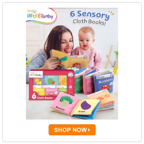 Intellibaby 6 Crinkling Sensory Cloth Book Set Intellibaby 6 Crinkling Sensory Cloth Book Set