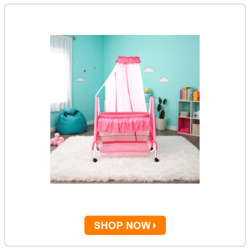 Kiddery Polkamania Baby Cradle