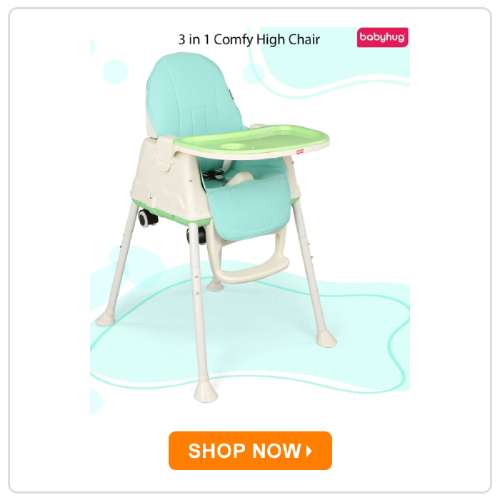 Babyhug 3 in 1 Comfy High Chair