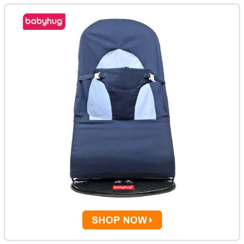Babyhug Light weight Baby Bouncer with Safety Harness