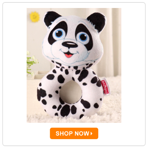 Babyhug Soft Panda Face Rattle Toy Babyhug Soft Panda Face Rattle Toy