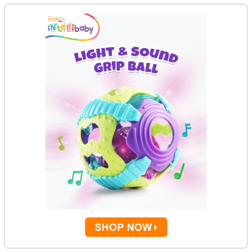 Intellibaby Premium Musical Sensory Grasping Rattle Ball Intellibaby Premium Musical Sensory Grasping Rattle Ball