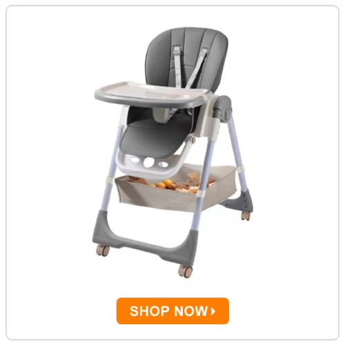 StarAndDaisy Galaxy Star Baby High Chair Foldable Feeding Chair