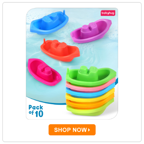 Babyhug 4 in 1 Bath Time Floating Boats
