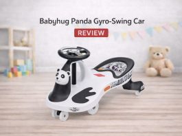 Babyhug Baby Panda Gyro Swing Car With Steering Wheel