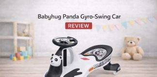 Babyhug Baby Panda Gyro Swing Car With Steering Wheel