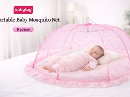 Babyhug Portable Baby Mosquito Net Medium- Pink