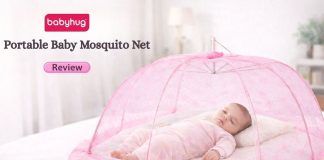 Babyhug Portable Baby Mosquito Net Medium- Pink