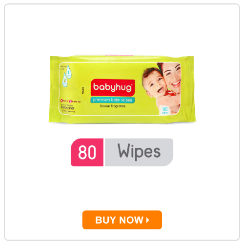 Babyhug Premium 98% Water Baby Wet Wipes