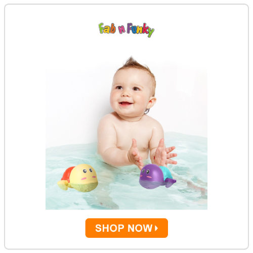 Fab N Funky Swimming Turtle Wind Up Bath Toys