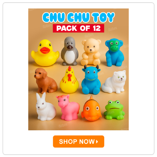 Fiddlerz 12 Pieces Chu Chu Bath Toys