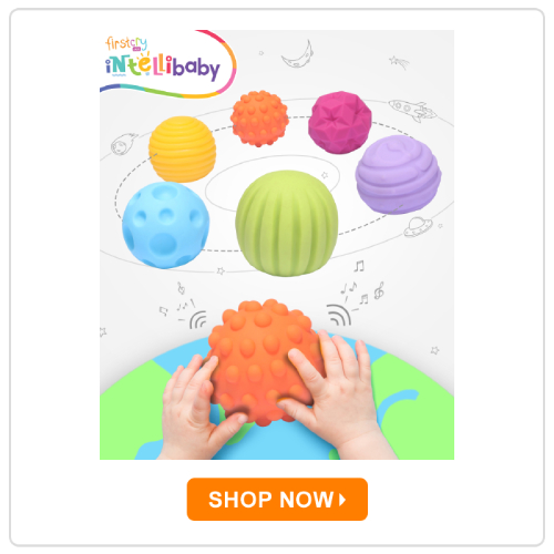 Intellibaby Premium Bath & Squeezy Sensory Textured Balls