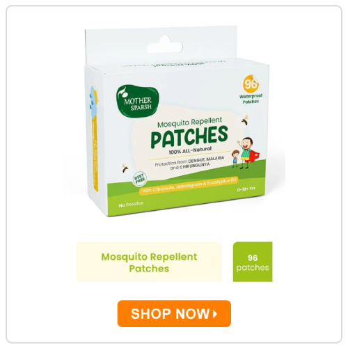 Mother Sparsh 100% Natural Mosquito Repellent Patches