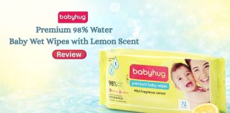 Premium 98% Water Baby Wet Wipes with Lemon Scent