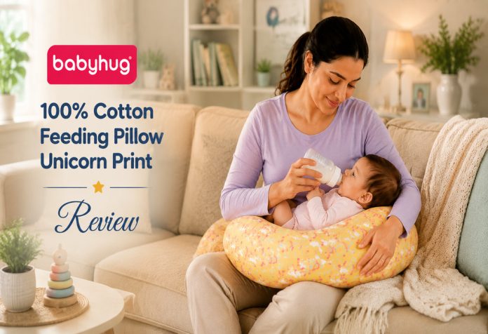 Babyhug 100% Cotton Feeding Pillow Unicorn Print - Review