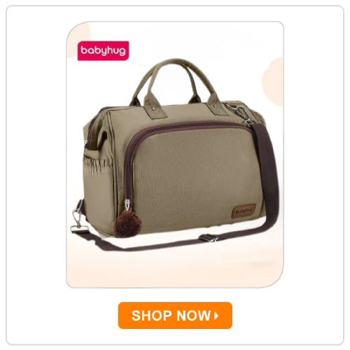 Babyhug 3-in-1 Diaper Bag Multifunctional Tote Sling & Backpack