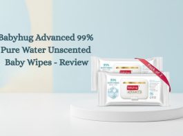 Babyhug Advanced 99% Pure Water Unscented Baby Wipes - Review