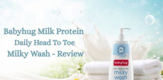 Babyhug Milk Protein Daily Head To Toe Milky Wash - Review