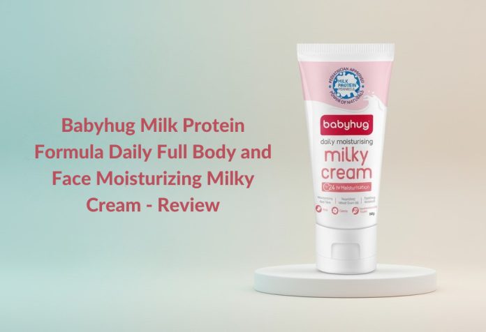 Babyhug Milk Protein Formula Daily Full Body and Face Moisturizing Milky Cream - Review