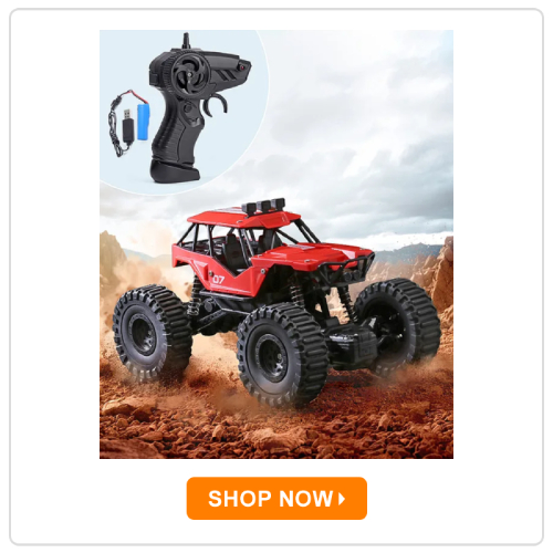 Babyhug Off Roader 1_18 Four Funtions Red Rechargeable Rock Crawler RC Car