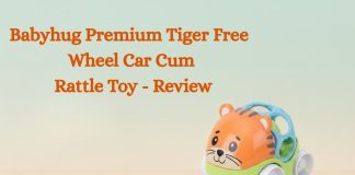 Babyhug Premium Tiger Free Wheel Car Cum Rattle Toy - Review