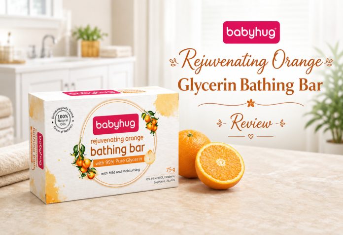 Babyhug Rejuvenating Orange Glycerin Bathing Bar - Review