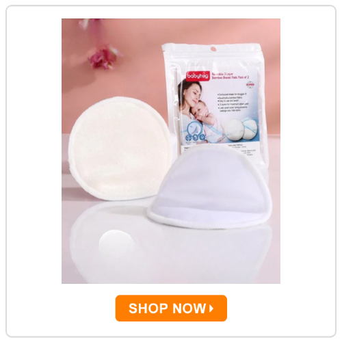 Babyhug Reusable 3 Layer Bamboo Breast Pads