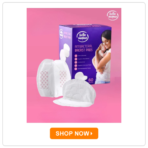 Bella Mama Antibacterial Super Absorbent Disposable Breast Pads