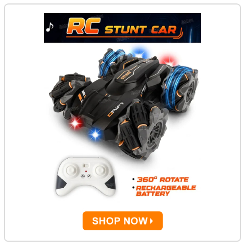 Fiddlerz Remote Control Stunt Car Double Sided Driving RC Stunt Drift Car Toy