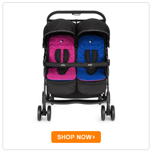 Joie Aire Twin Stroller With Rc Stroller & Canopy