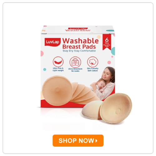 LuvLap Washable Maternity Nursing Breast Pads