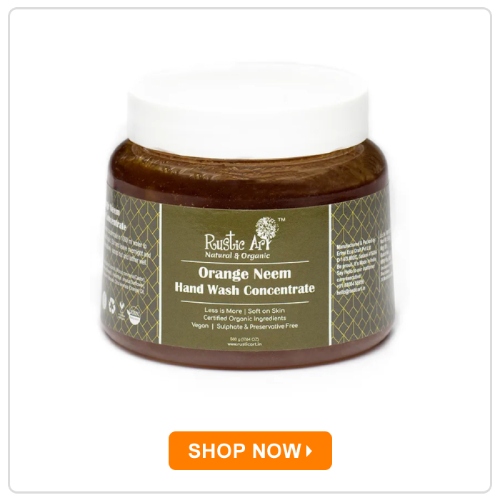 Rustic Art Organic Orange Neem Hand Wash