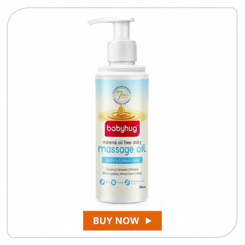 Babyhug Mineral Oil Free Daily Massage Oil - Review