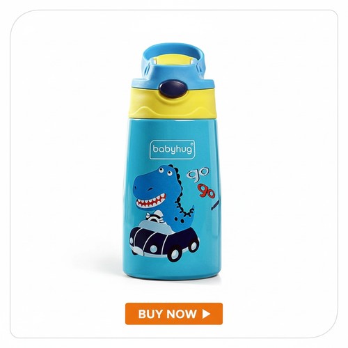 Babyhug Stainless Steel Insulated Sipper Bottle Babyhug Stainless Steel Insulated Sipper Bottle