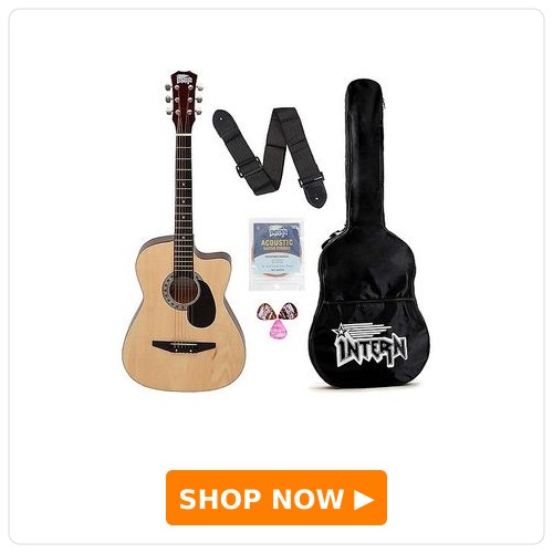 Intern INT-38C-NT-G Cutaway Right Handed Acoustic Guitar