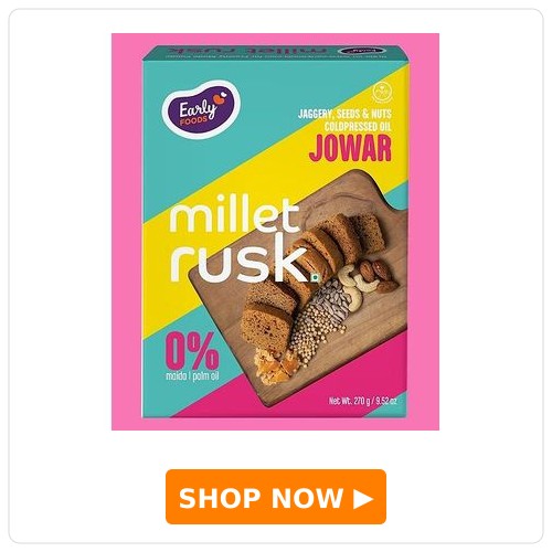 Early Foods Jowar Millet Rusk - 270 g