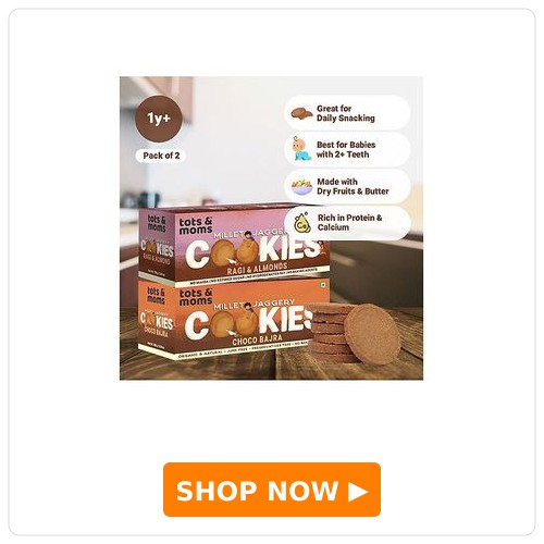 Tots & Moms Millet & Jaggery Cookies Tots & Moms Millet & Jaggery Cookies