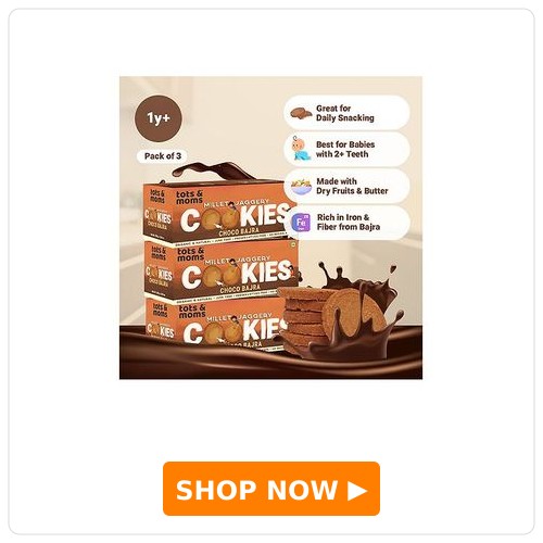 Tots & Moms Millet & Jaggery Cookies Tots & Moms Millet & Jaggery Cookies